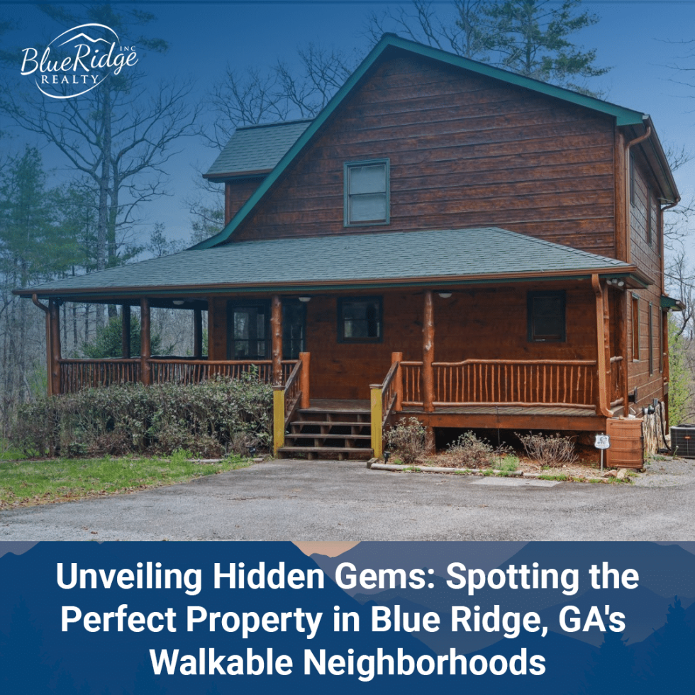 Unveiling Hidden Gems Spotting the Perfect Property in Blue Ridge, GA